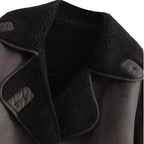 Veste d’Hiver avec Large Col et Fermeture à Boutons pour Femme | Idéale par Temps Froid