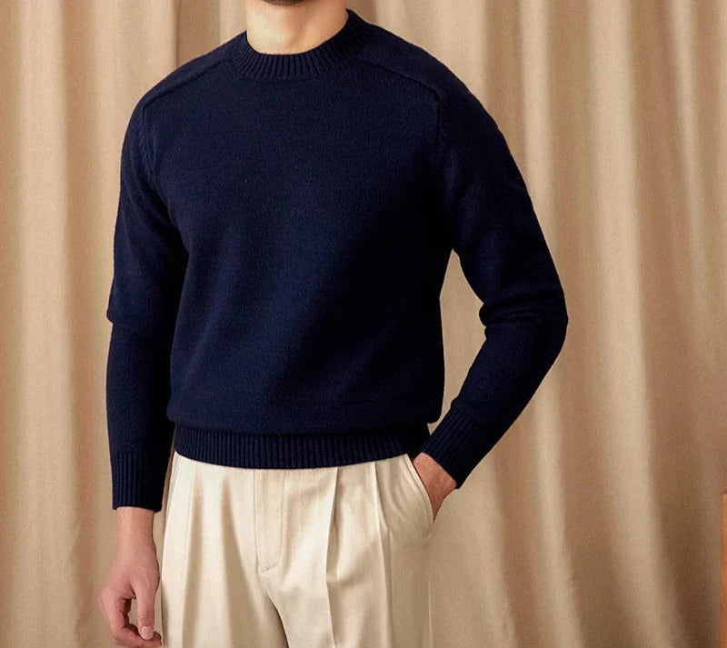 Pull D’Hiver À Col Rond Pour Homme | Idéal Pour Les Tenues Quotidiennes