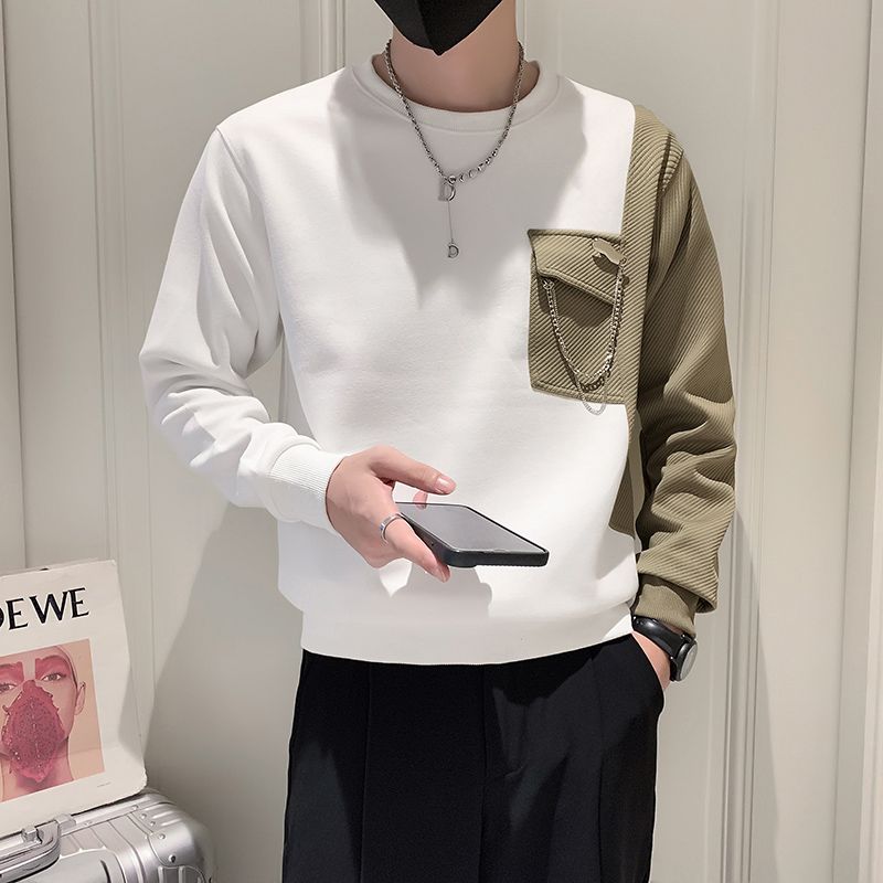 Pull À Deux Couleurs Avec Détail De Chaîne Pour Hommes | Idéal Pour Un Usage Quotidien