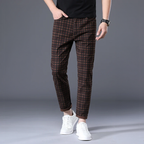 Pantalon Slim Fit À Carreaux Pour Homme | Idéal Pour Le Quotidien