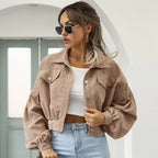 Veste Courte À Col Classique pour Femme | Idéale pour Le Quotidien Et Les Sorties