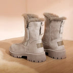 Bottes de Neige Montantes avec Semelle Structurée pour Femmes | Idéal pour l’Hiver