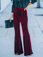 Pantalon Taille Haute Évasé pour Femme | Idéal pour Toutes les Saisons