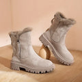 Bottes de Neige Montantes avec Semelle Structurée pour Femmes | Idéal pour l’Hiver