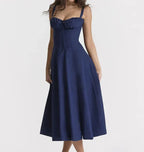 Robe Midi Avec Coupe Ajustée Et Ligne Épurée Pour Femme | Idéale Pour Les Occasions Formelles Et Événements
