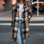 Manteau Mi-Saison à Coupe Droite pour Femme | Idéal pour l’Automne