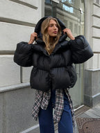 Doudoune Longue avec Capuche et Fermeture Éclair pour Femme | Idéale pour l’Hiver