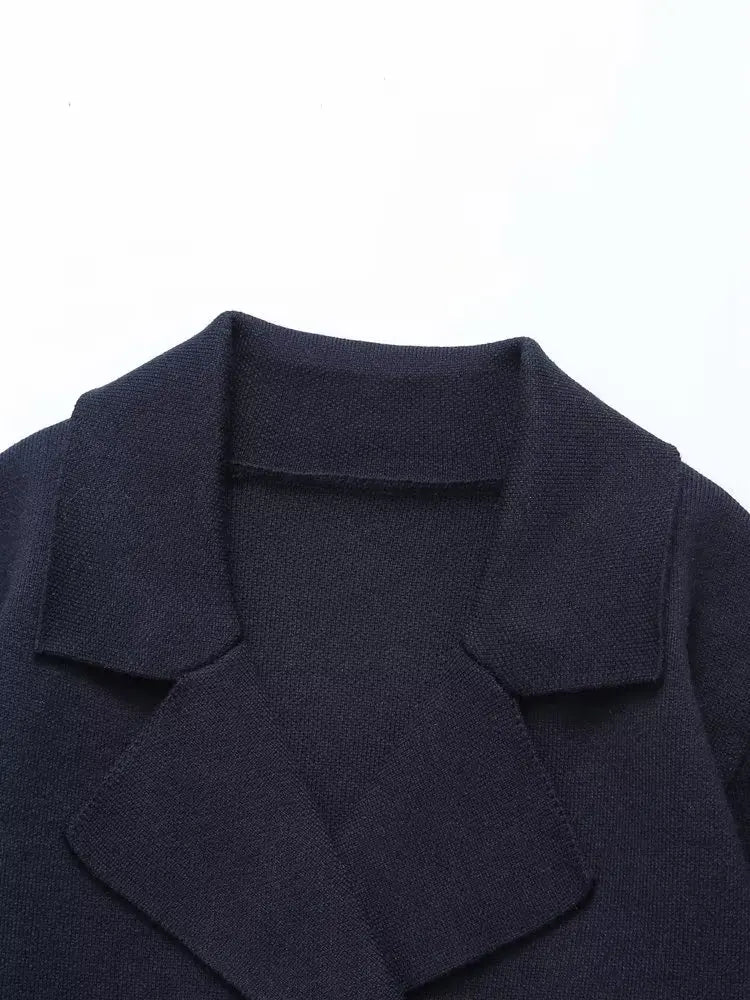 Blazer Court Double Boutonnage Oversize Pour Femme | Idéal Pour Mi-Saison