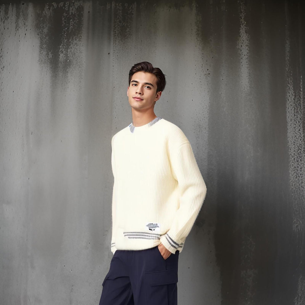 Pull en Maille à Coupe Classique pour Homme | Idéal pour un Usage Quotidien