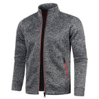 Veste Légère avec Fermeture Zippée et Col Montant pour Hommes | Idéale pour Printemps et Automne