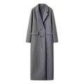 Manteau Long à Col Revers et Double Boutonnage pour Femme | Idéal pour l’Automne et l’Hiver