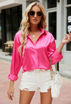 Blouse À Manches Longues Avec Coupe Fluide Pour Femme | Idéal Pour Le Bureau Et Les Sorties