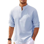 Chemise Décontractée À Manches Longues pour Homme avec Col Classique | Idéale pour Le Quotidien
