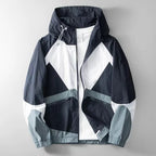 Veste Coupe-Vent À Capuche avec Fermeture Zippée pour Homme | Idéale pour L’Hiver