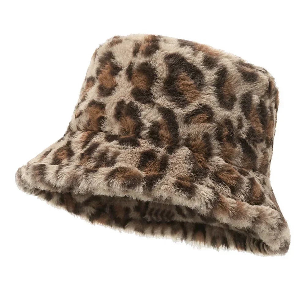 Chapeau Bob à Motif Léopard avec Finition Douce pour Adultes | Idéal pour l’Hiver