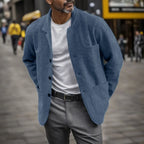 Veste À Fermeture Boutonnée Avec Coupe Fluide Pour Hommes | Idéale Pour Mi-Saison