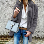 Manteau d’Hiver avec Texture Douce et Coupe Mi-Longue pour Femme | Idéal pour Temps Froid