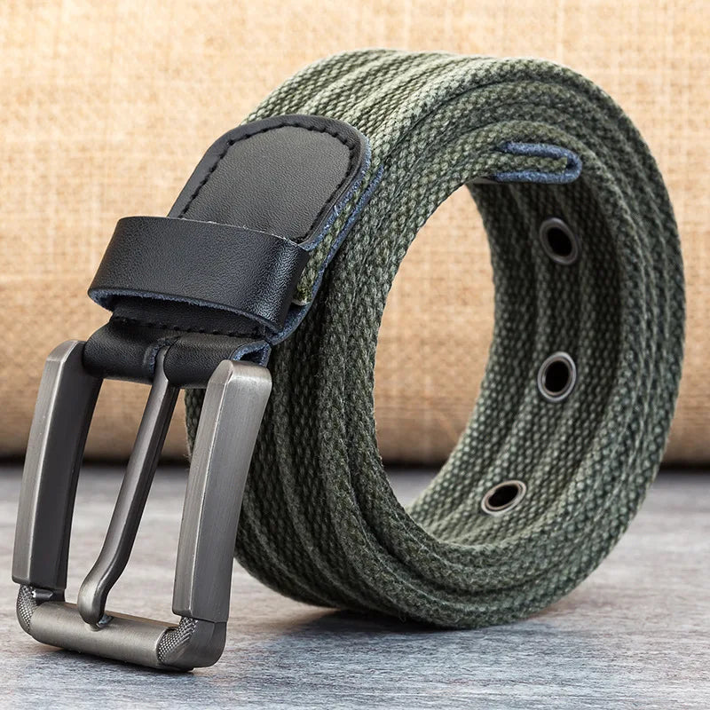 Ceinture En Canvas Avec Boucle Pour Homme | Idéal Pour Tenues Quotidiennes Et Décontractées