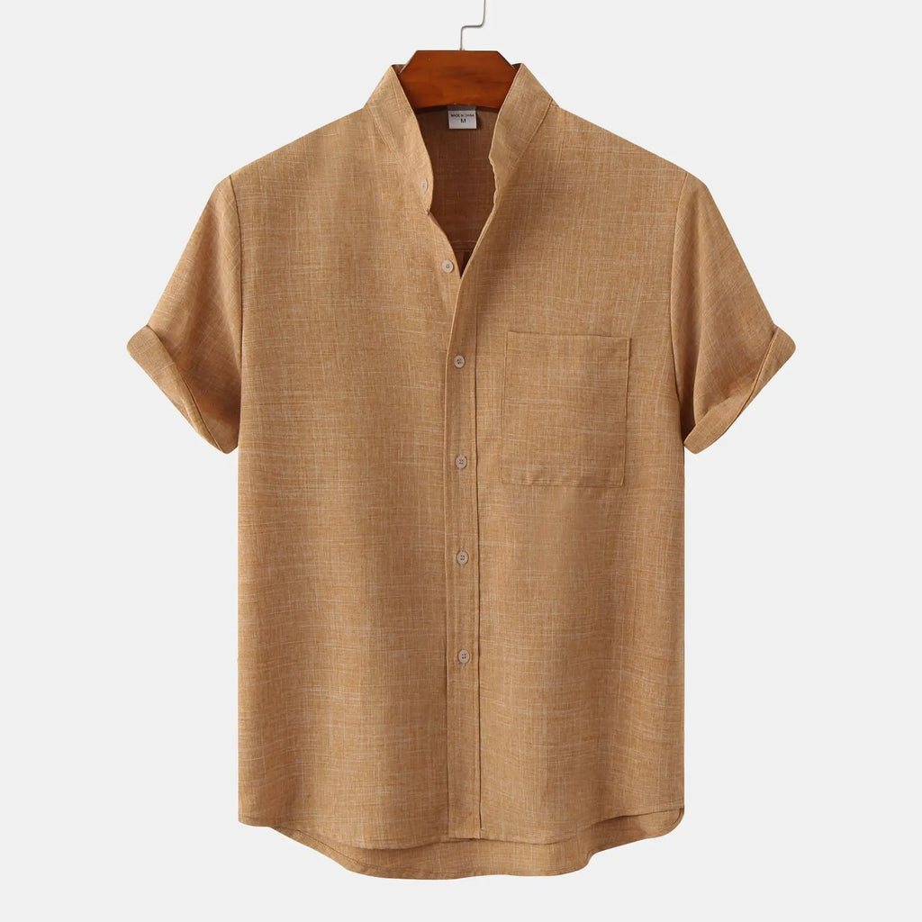 Chemise De Loisirs À Coupe Droite Pour Hommes | Idéale Pour Les Activités Quotidiennes Et La Saison Chaude