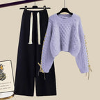 Ensemble Décontracté Deux Pièces avec Pull et Pantalon pour Femmes | Idéal pour l’Automne et l’Hiver