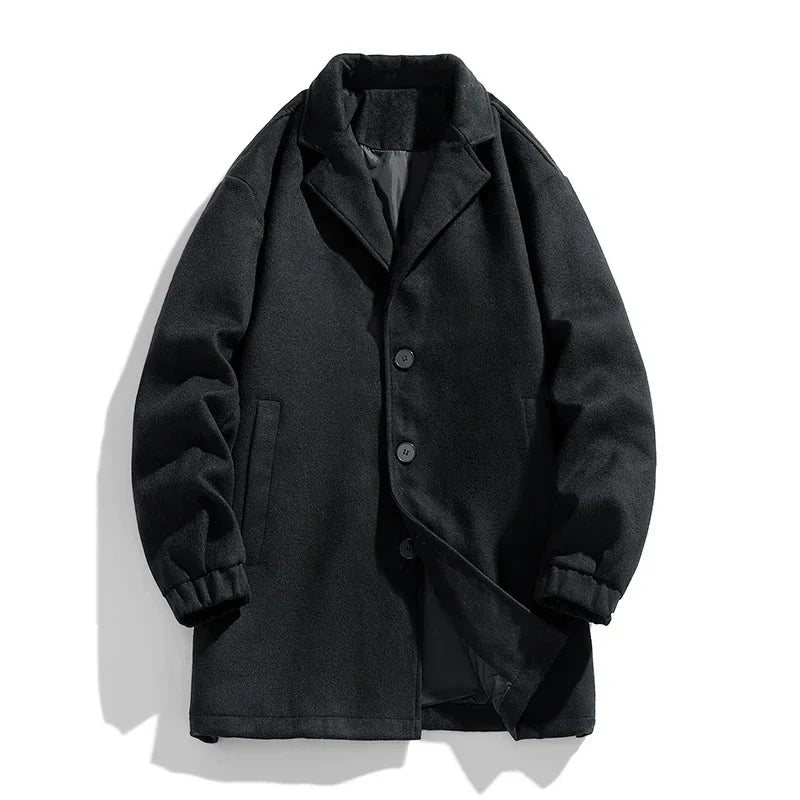 Trench avec Fermeture À Boutons pour Homme | Idéal pour Les Saisons De Transition