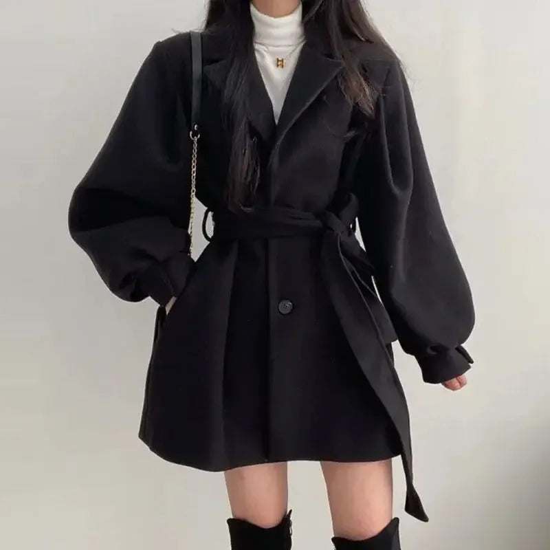 Trench-Coat Avec Ceinture Et Coupe Oversize Pour Femme | Idéal Pour Mi-Saison