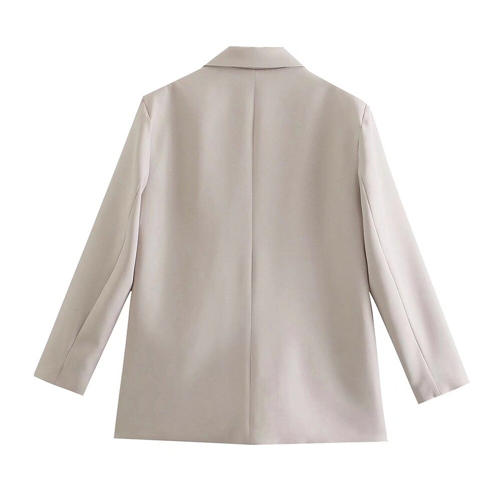 Blazer Croisé Avec Col À Revers Pour Femme | Idéal Pour Le Travail Ou Les Occasions Décontractées
