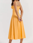 Robe Midi Avec Coupe Ajustée Et Ligne Épurée Pour Femme | Idéale Pour Les Occasions Formelles Et Événements