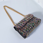 Mini Sac avec Strass et Chaîne Dorée pour Femme | Idéal pour les Soirées