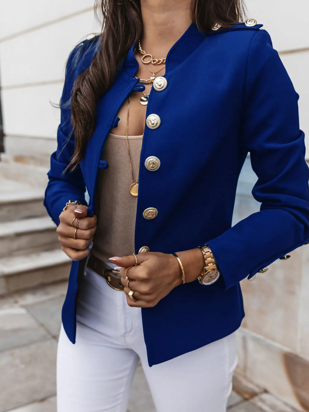 Blazer Coat À Coupe Ajustée pour Femme | Idéal pour Le Travail Et Les Sorties