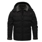 Veste Matelassée avec Capuche et Fermeture Éclair pour Homme | Idéale pour l’Hiver