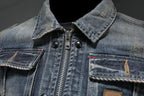 Veste en Jean avec Boutons et Poches pour Hommes | Idéale pour le Printemps et l’Automne