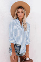 Blouse Rayée À Coupe Ample Pour Femme | Idéale Pour Un Usage Quotidien