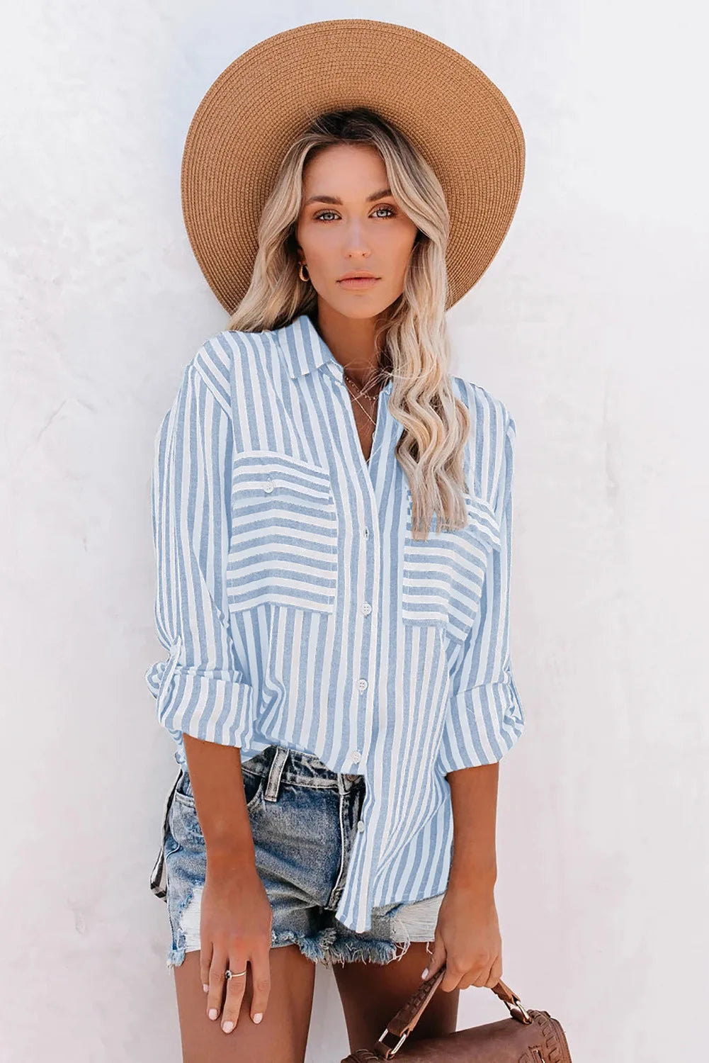 Blouse Rayée À Coupe Ample Pour Femme | Idéale Pour Un Usage Quotidien