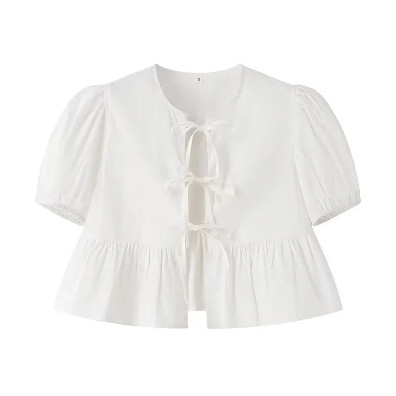 Crop Top à Imprimé Léopard avec Col Rond pour Femme | Idéal pour Usage Quotidien
