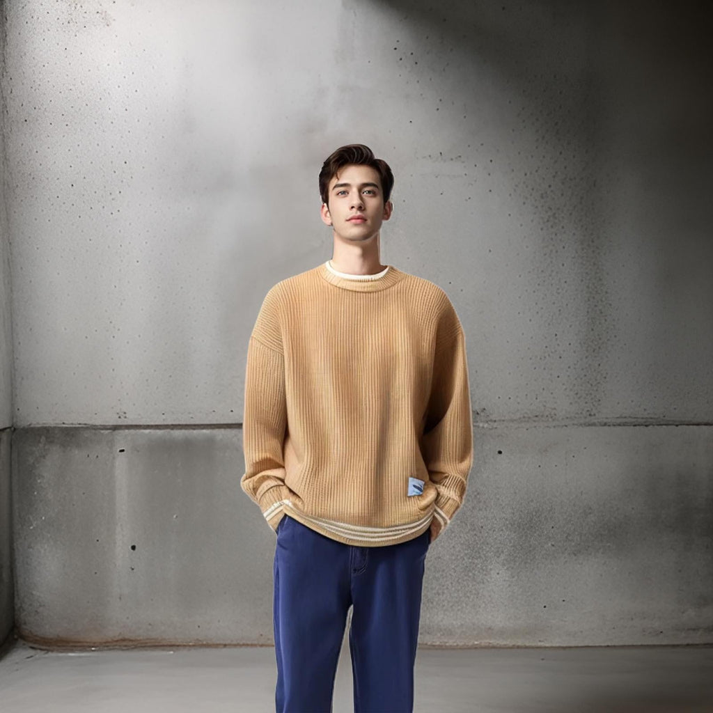 Pull en Maille à Coupe Classique pour Homme | Idéal pour un Usage Quotidien
