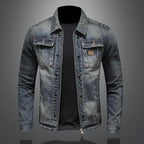 Veste en Jean avec Boutons et Poches pour Hommes | Idéale pour le Printemps et l’Automne