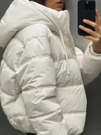 Doudoune Matelassée avec Capuche et Coupe Décontractée pour Femme | Idéale par Temps Froid