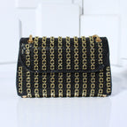 Mini Sac avec Strass et Chaîne Dorée pour Femme | Idéal pour les Soirées