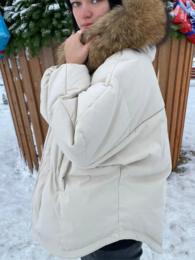 Manteau Long avec Col Large pour Femme | Idéal pour les Journées Froides