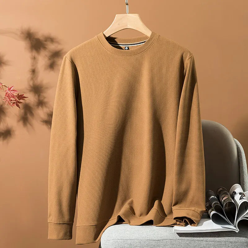 Pull En Maille Coupe Décontractée Avec Col Et Manches À Revers Pour Homme | Idéal Pour Usage Quotidien