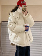 Veste Matelassée avec Capuche Et Fermeture Zippée pour Femme | Idéale pour La Saison Hivernale