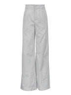 Pantalon Rayé Noir et Blanc Avec Taille Haute Pour Femmes | Idéal Pour Usage Quotidien