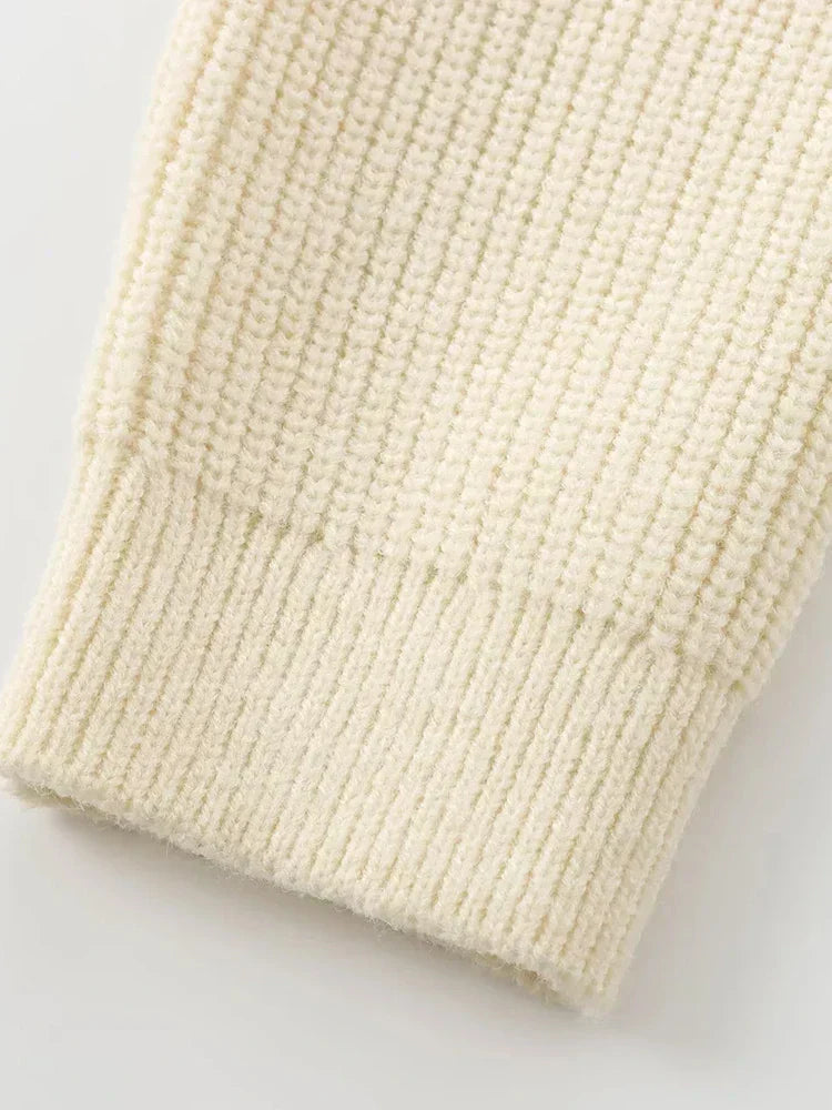 Pull Avec Détail Nœud Et Col Rond Pour Femmes | Idéal Pour Le Quotidien