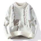 Pull en Maille Patchwork à Coupe Ample pour Homme | Idéal pour un Usage Quotidien