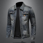 Veste en Jean avec Boutons et Poches pour Hommes | Idéale pour le Printemps et l’Automne