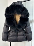 Doudoune avec Capuche Et Col Amovible pour Femmes | Idéal pour L’hiver