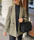 Blazer Croisé Avec Col À Revers Pour Femme | Idéal Pour Le Travail Ou Les Occasions Décontractées