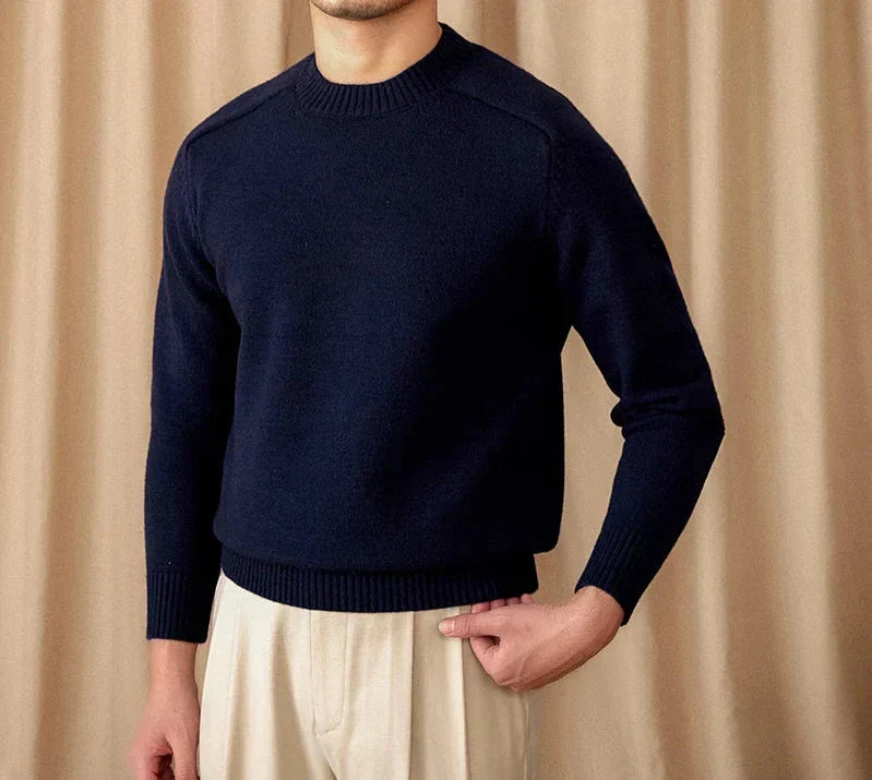Pull D’Hiver À Col Rond Pour Homme | Idéal Pour Les Tenues Quotidiennes