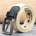 Ceinture En Canvas Avec Boucle Pour Homme | Idéal Pour Tenues Quotidiennes Et Décontractées